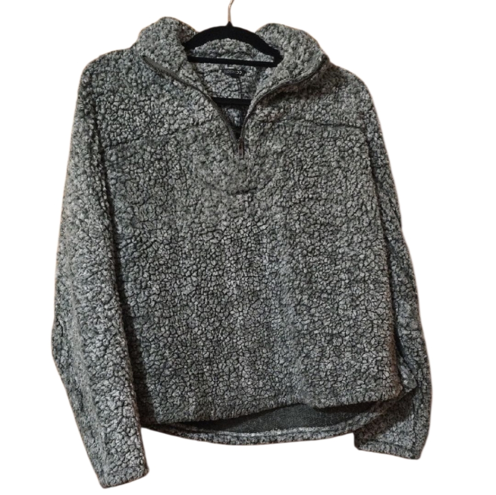 Cozy Green Sherpa Pullover